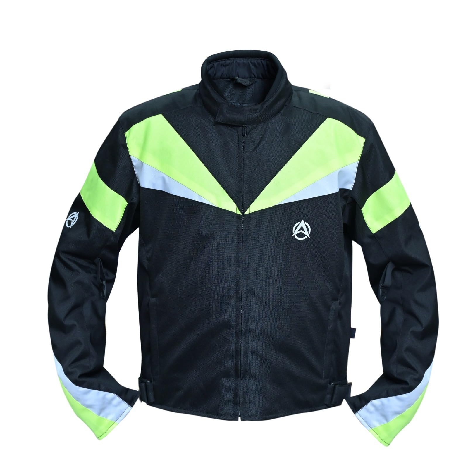 ONEX Men’s Waterproof Motorbike Jacket with CE Armour | Windproof Touring Biker Jacket with Removable Thermal Liner (UK, Alpha, S, M, Regular, Regular, Green)