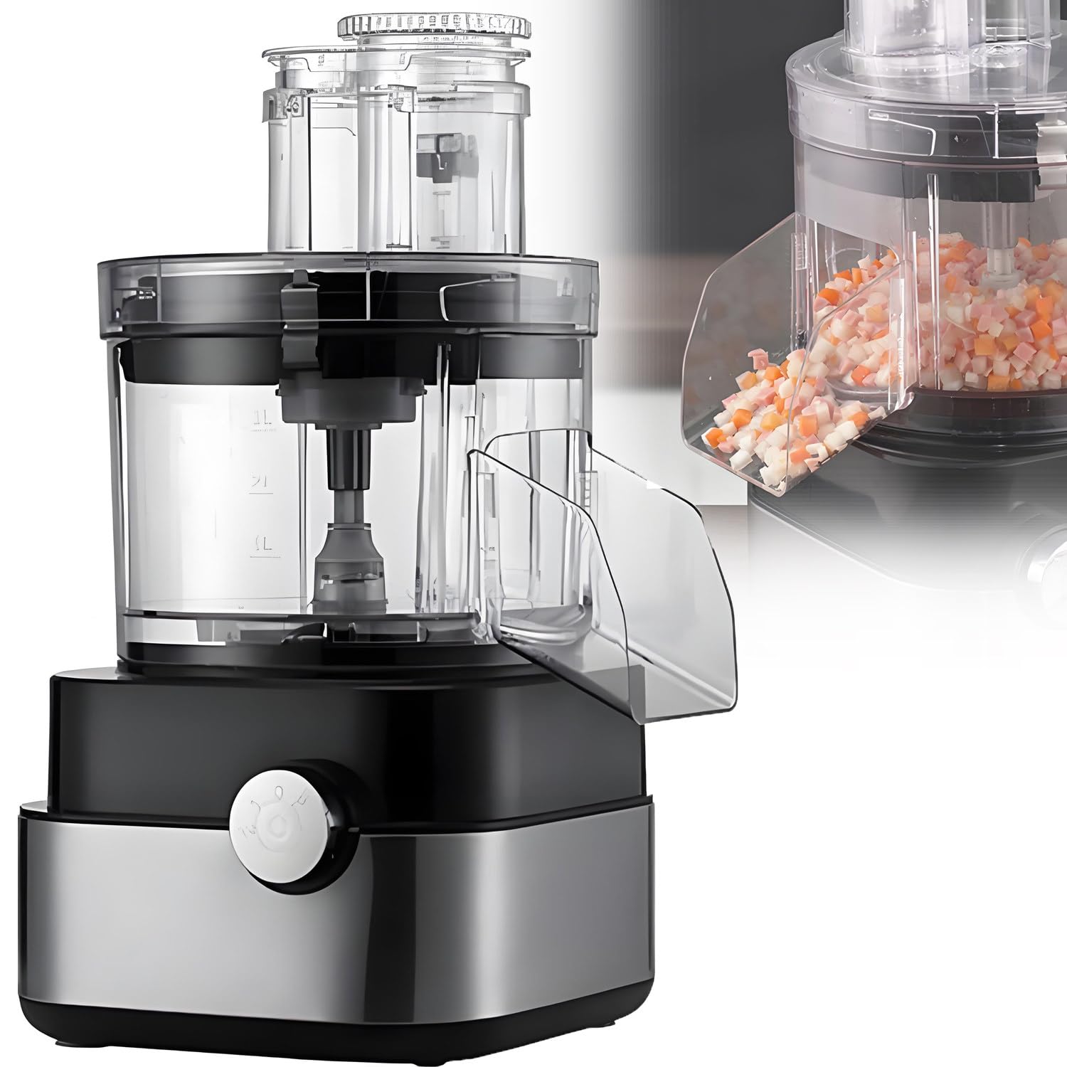 Tagliaverdure Commerciale 5 in 1,Robot Cucina Elettrico