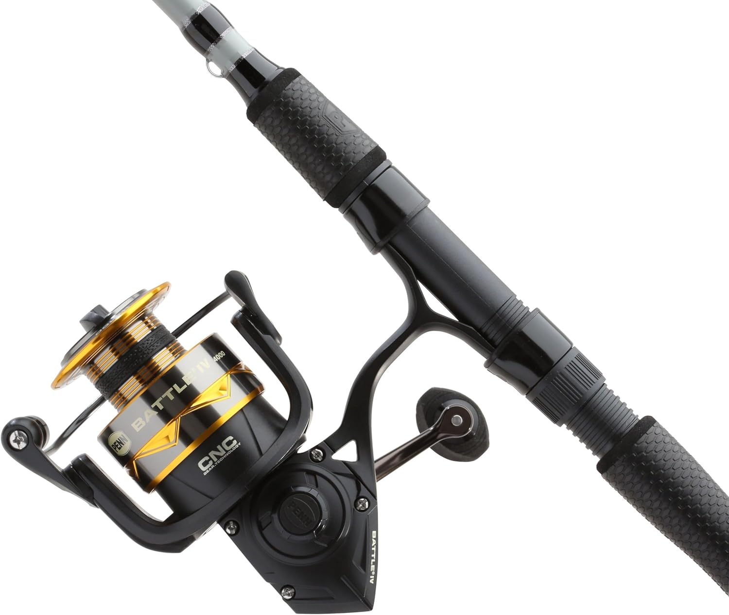 penn battle iv spinning reel and fishing rod combo battle iv le 4000 size reel - 7' - medium - 2pc