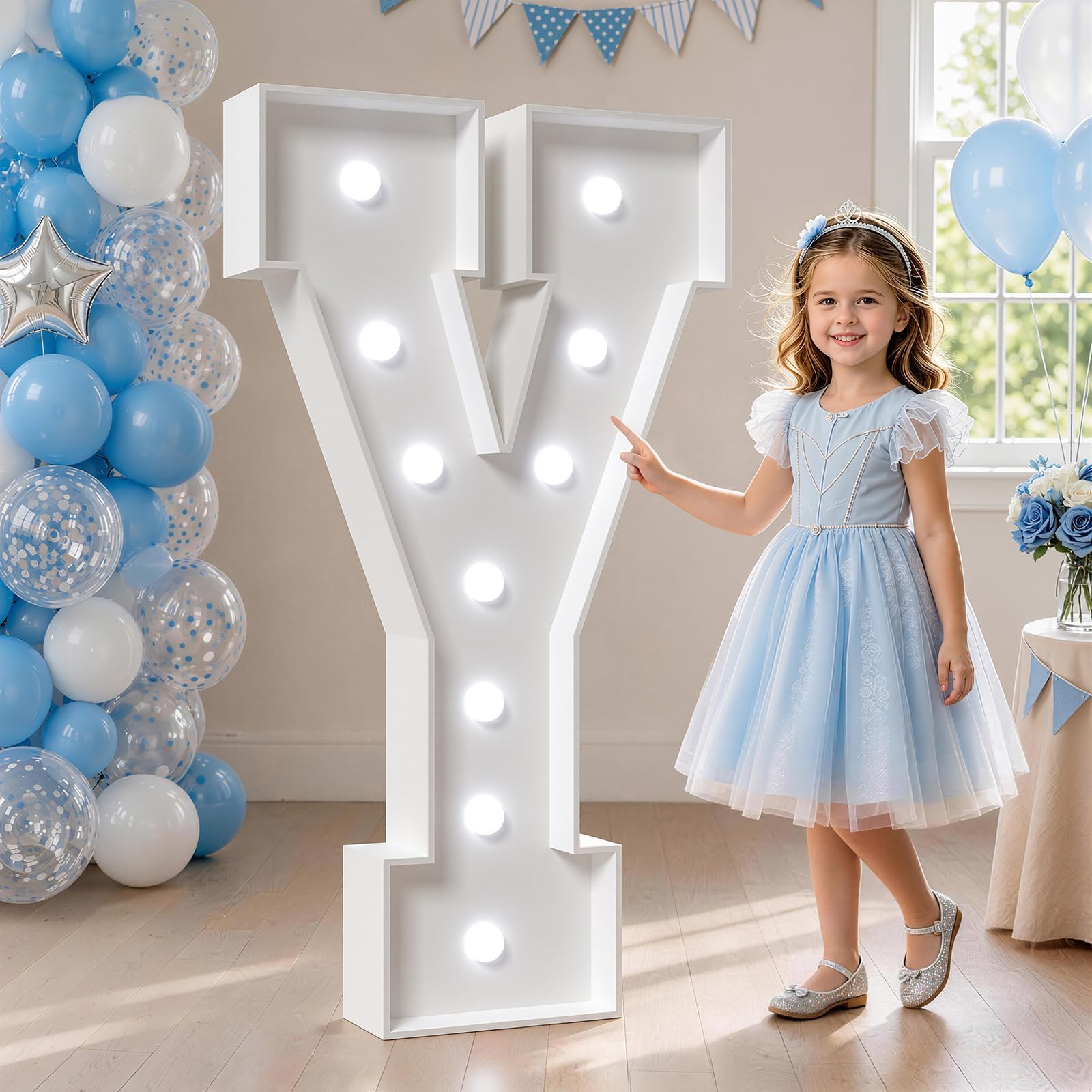 Marquee Letters 4 Feet Tall, Cool Light Up Letters Y for Party Decor