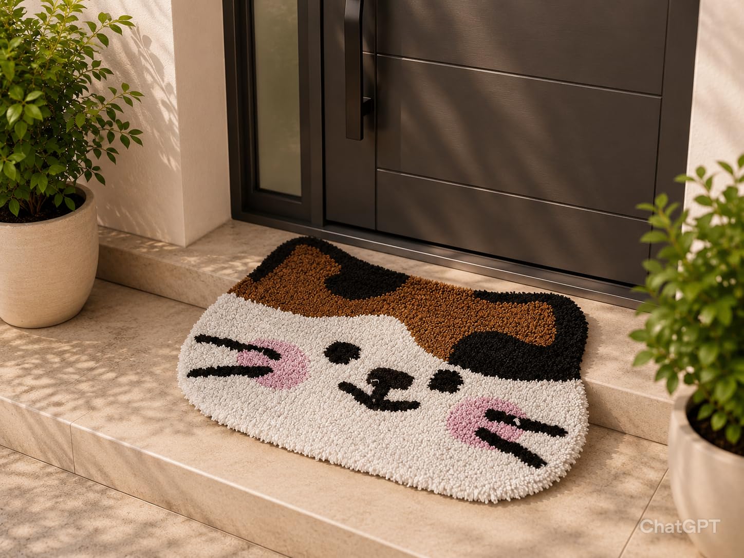 Cute Pink Bunny Bath Mat - Non-Slip & Washable -12