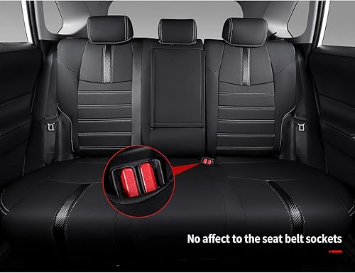 Miniatura 2 de Xipoo Funda de asiento compatible con Toyota RAV4 2019-2024, fundas de asiento de piel sintética, repuesto para Toyota Rav4 Hybrid XSE y SE XSE