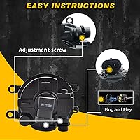 Vista 2 de Luces antiniebla para Corolla/Altis CE ECO L LE 2014 2015 2016 con bombilla halógena H11 12V 55W y kit de interruptor y cableado (lente transparente)