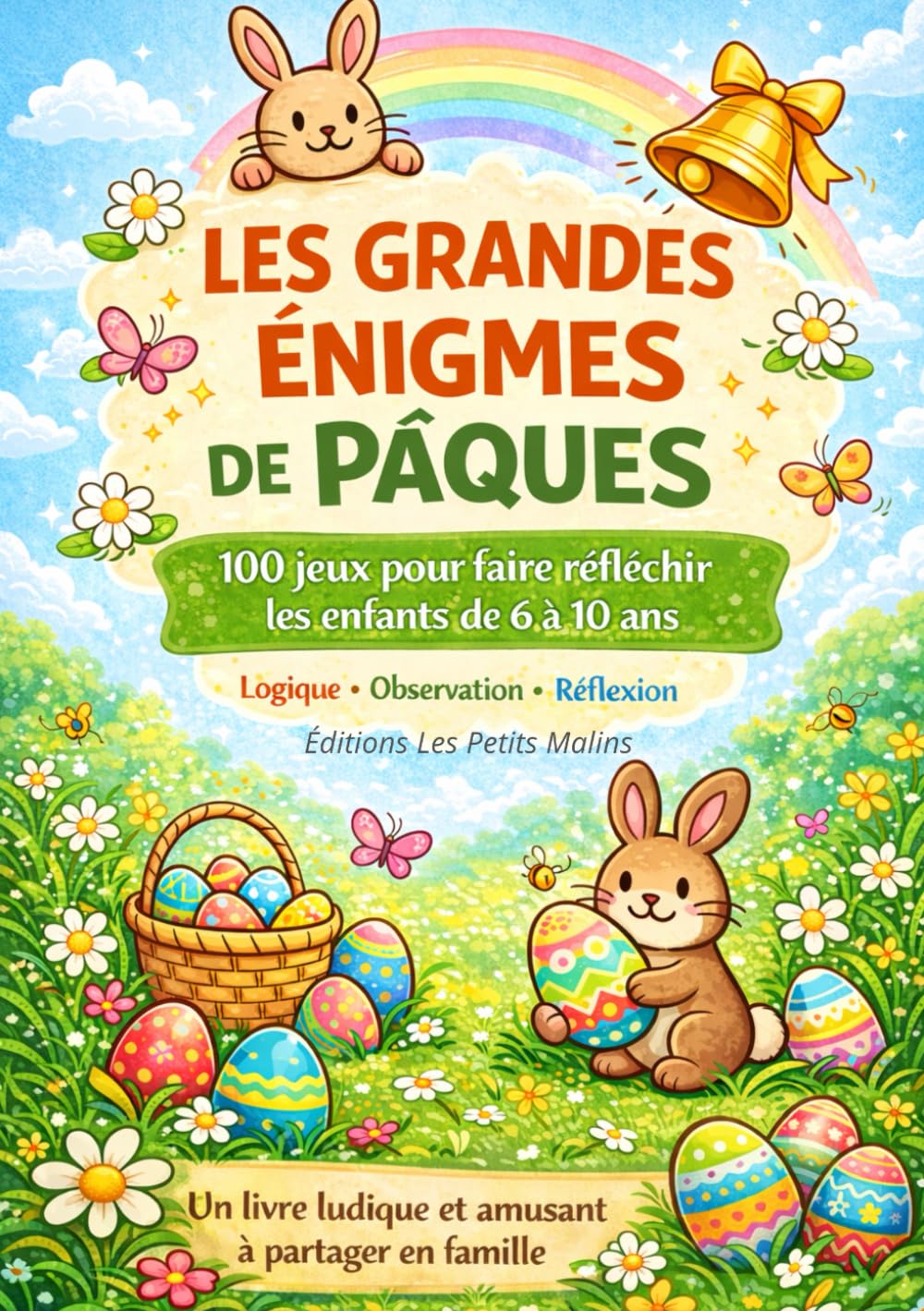 Les grandes énigmes de Pâques: 100 jeux pour faire réfléchir les enfants de 6 à 10 ans