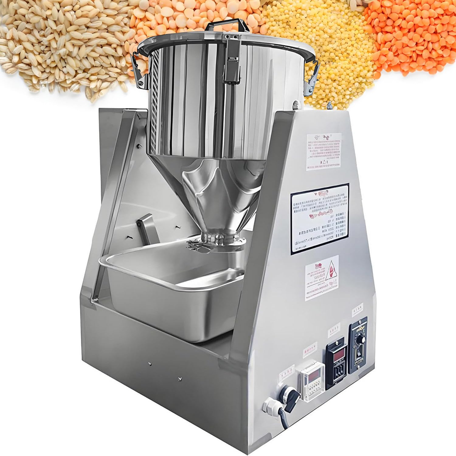 Futtermischer, Mischer, Kegelform, Trockenpulvermischer, Mischmaschine für trockene und nasse Partikel, Pulvermischer, Maschine aus Edelstahl 40L