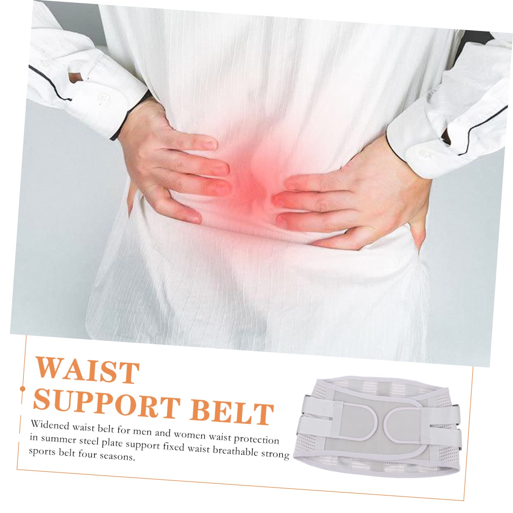 TOVINANNA Lumbar Back Brace Posture Support Waist Wrap Breathable for Workouts Running Gym Men Women