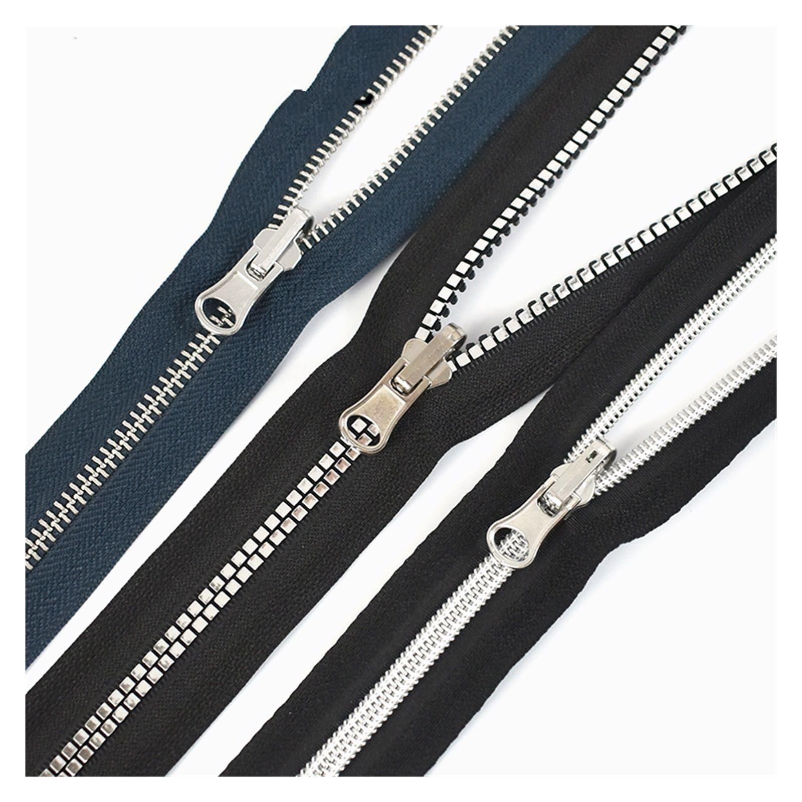 Tirones para deslizamientos de cremallera de metal Deslizadores de cremallera giratorios de doble cara, 5 uds., 3#5#8#, for nailon, Metal, resina, cabeza con cremallera, chaqueta DIY, accesorios de