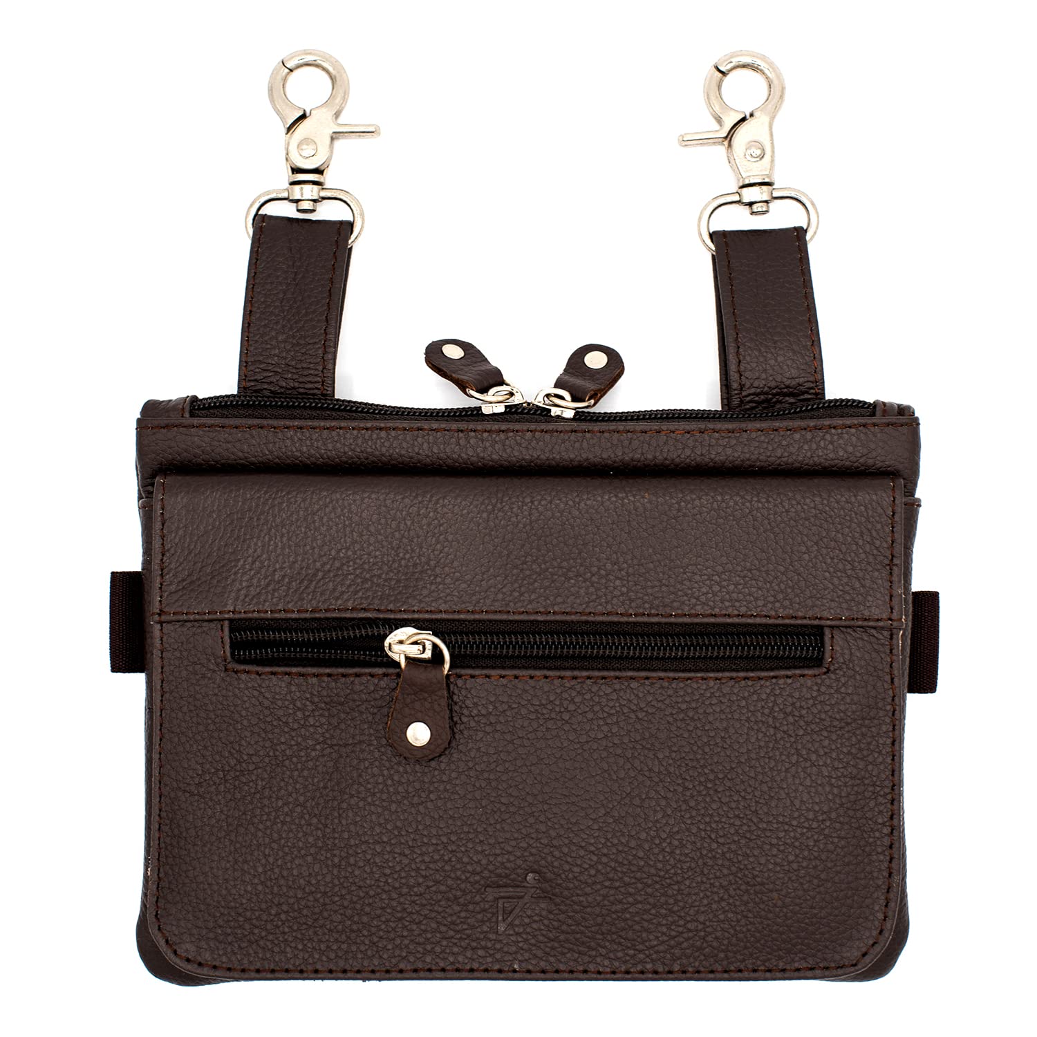 Leather Waist Bags, Hip waist Belt Bag For Women, Top Grain Leather Crossbody Bags Clipon Fanny Pack for Men Made in Pakistan (Brown)