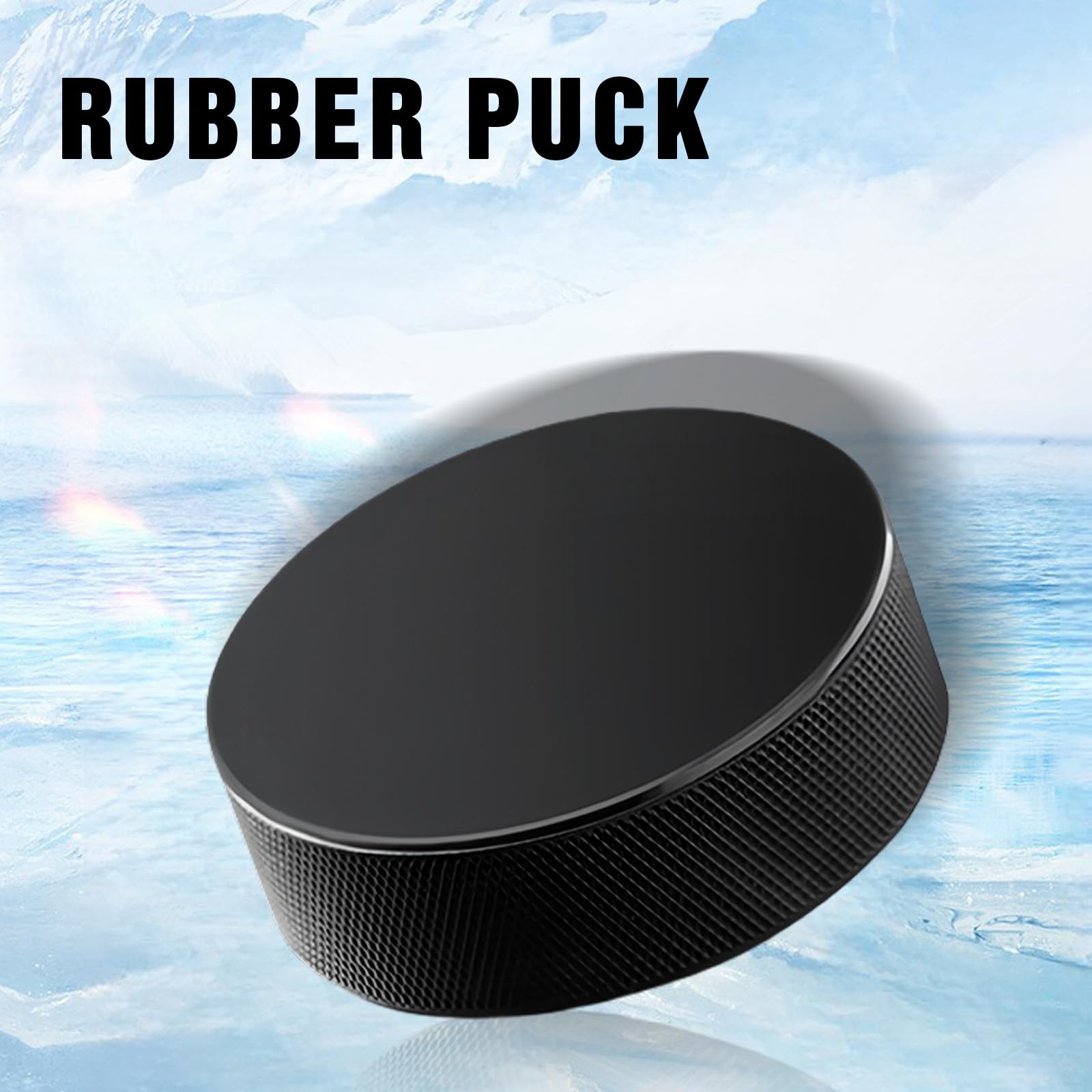 BORDEAG 10 Pièces Palets De Hockey sur Glace, Rondelles De Hockey sur Glace, Palets d'exercice De Hockey, Compétition De Hockey sur Glace pour Entraînement Adulte (7,6 X 2,5 cm)