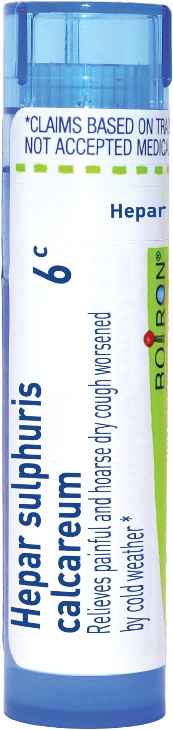 Boiron Hepar Sulphuris Calcareum 6 Homeopathic Medicine for Cough - 80 Pellets