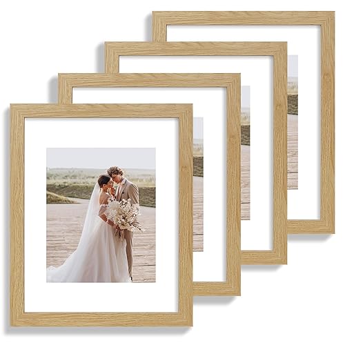 Hongkee 11x14 Picture Frame Set of 4, Made of Glass