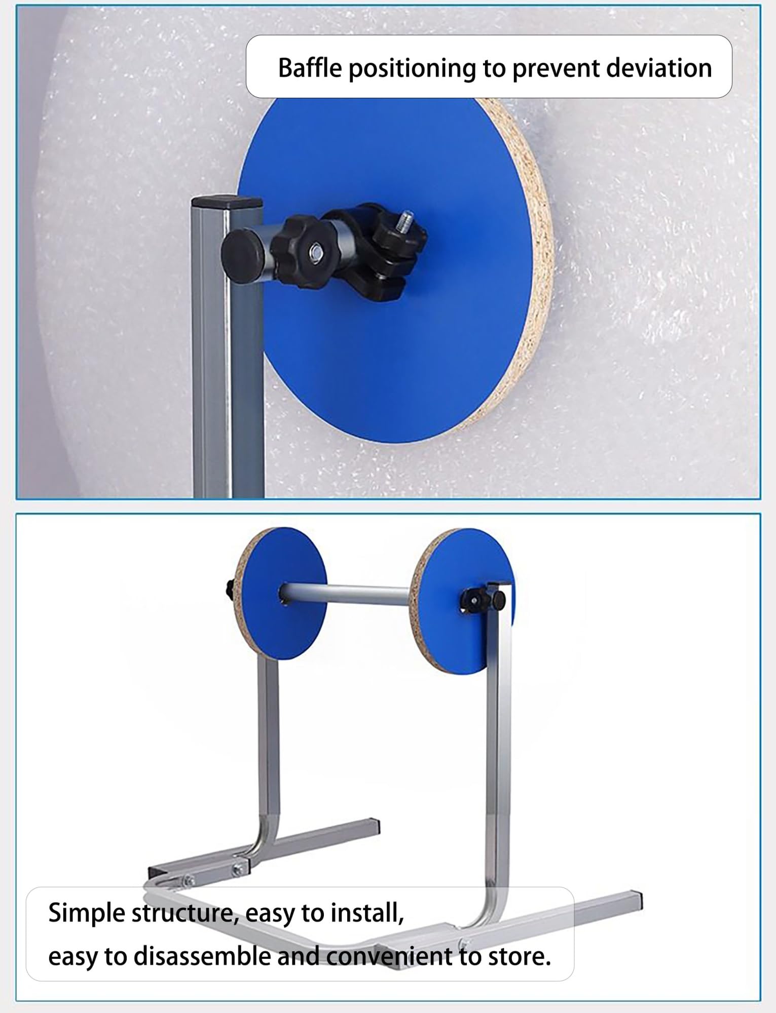 Distributeur industriel de rouleaux de papier bulle – Support debout en acier galvanisé lourd for entrepôt et station d'emballage(H: 64cm Width: 60cm)