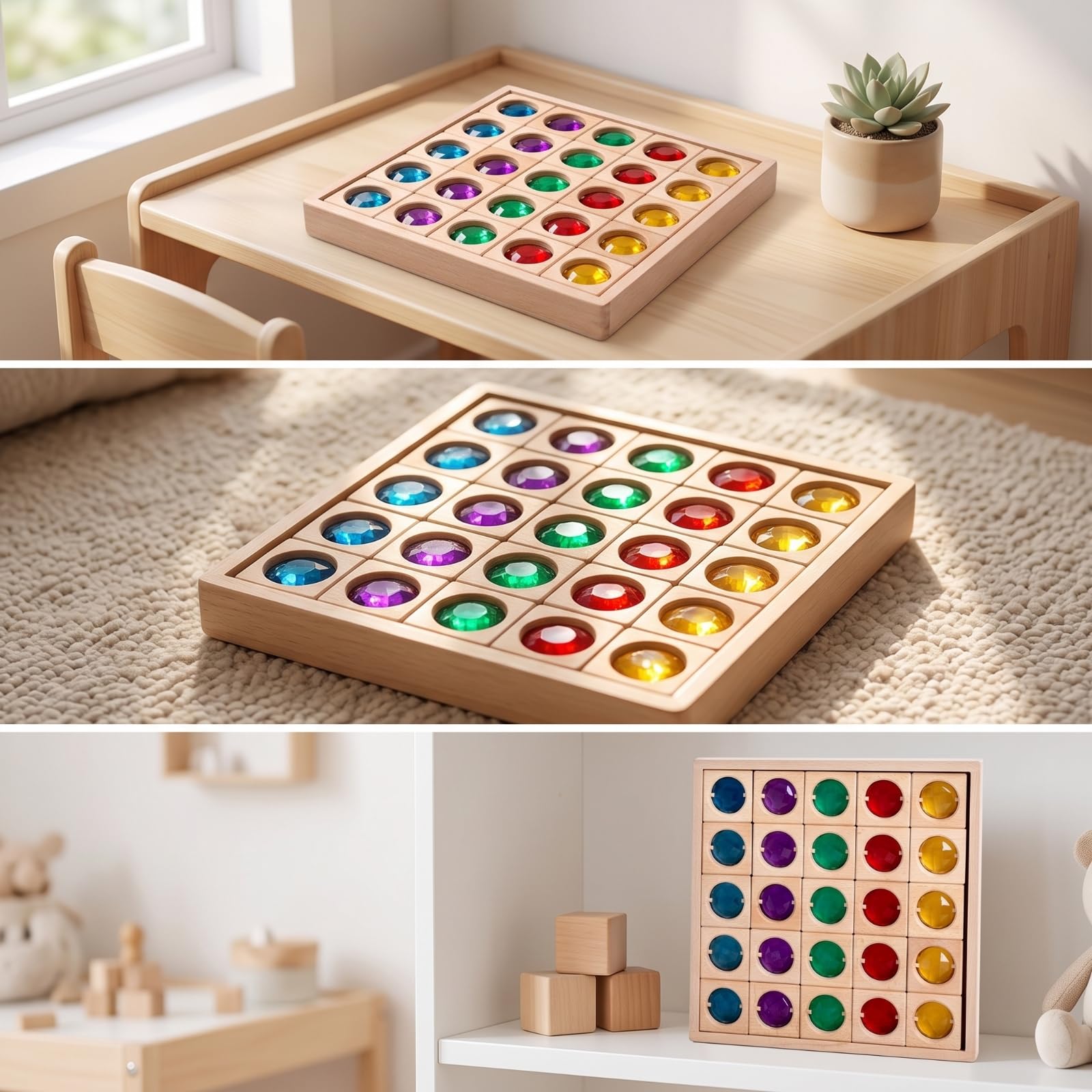 25 Piè Briques en Bois Vives | Transluci, Blocs Bois Pierres, Sensoriel, Lumineuse, Maternelle, Pits