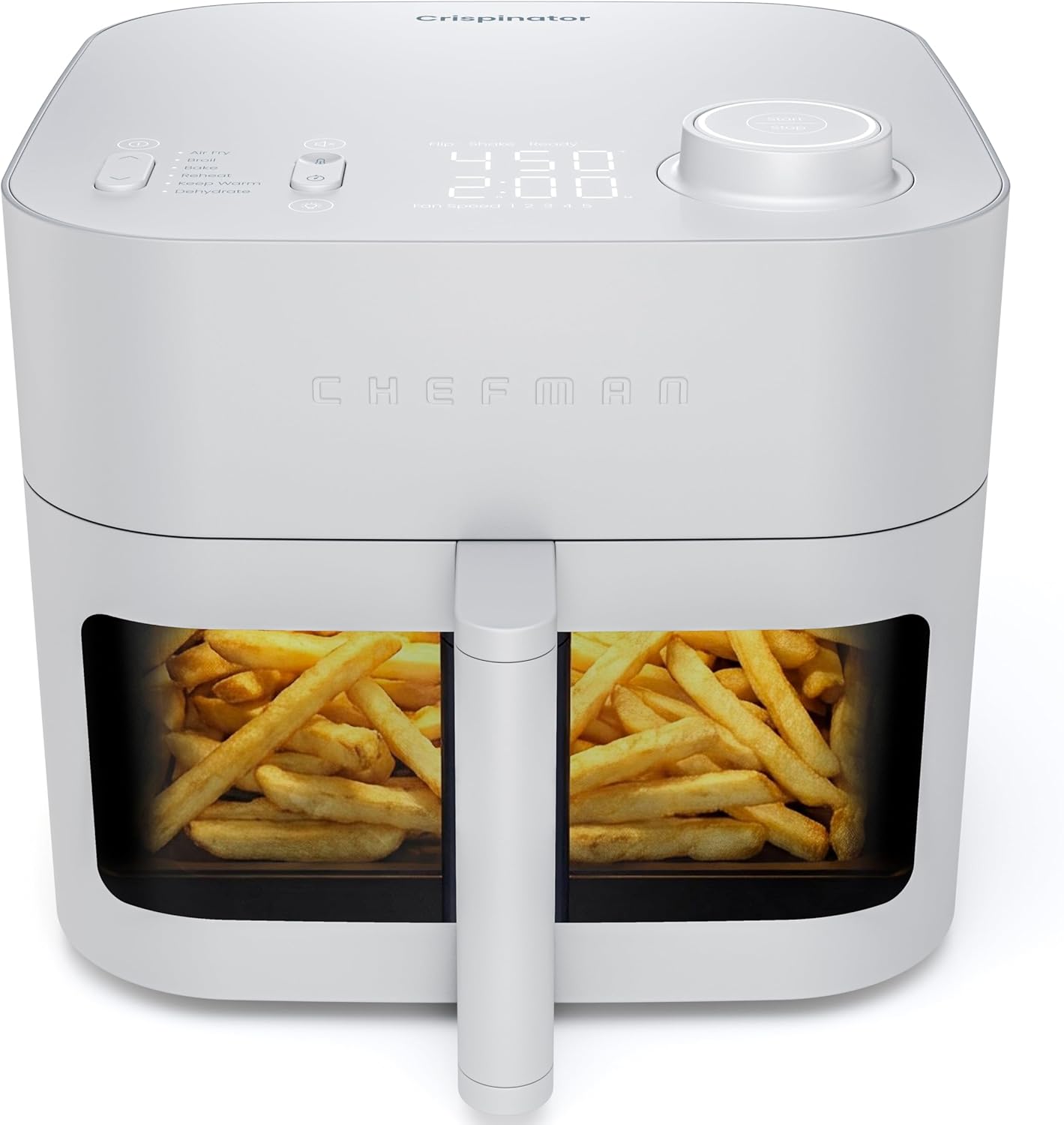 Chefman Crispinator Air Fryer 6-in-1 with 8 Qt capacity, 450°F Max Temp with TurboFry Pro Technology