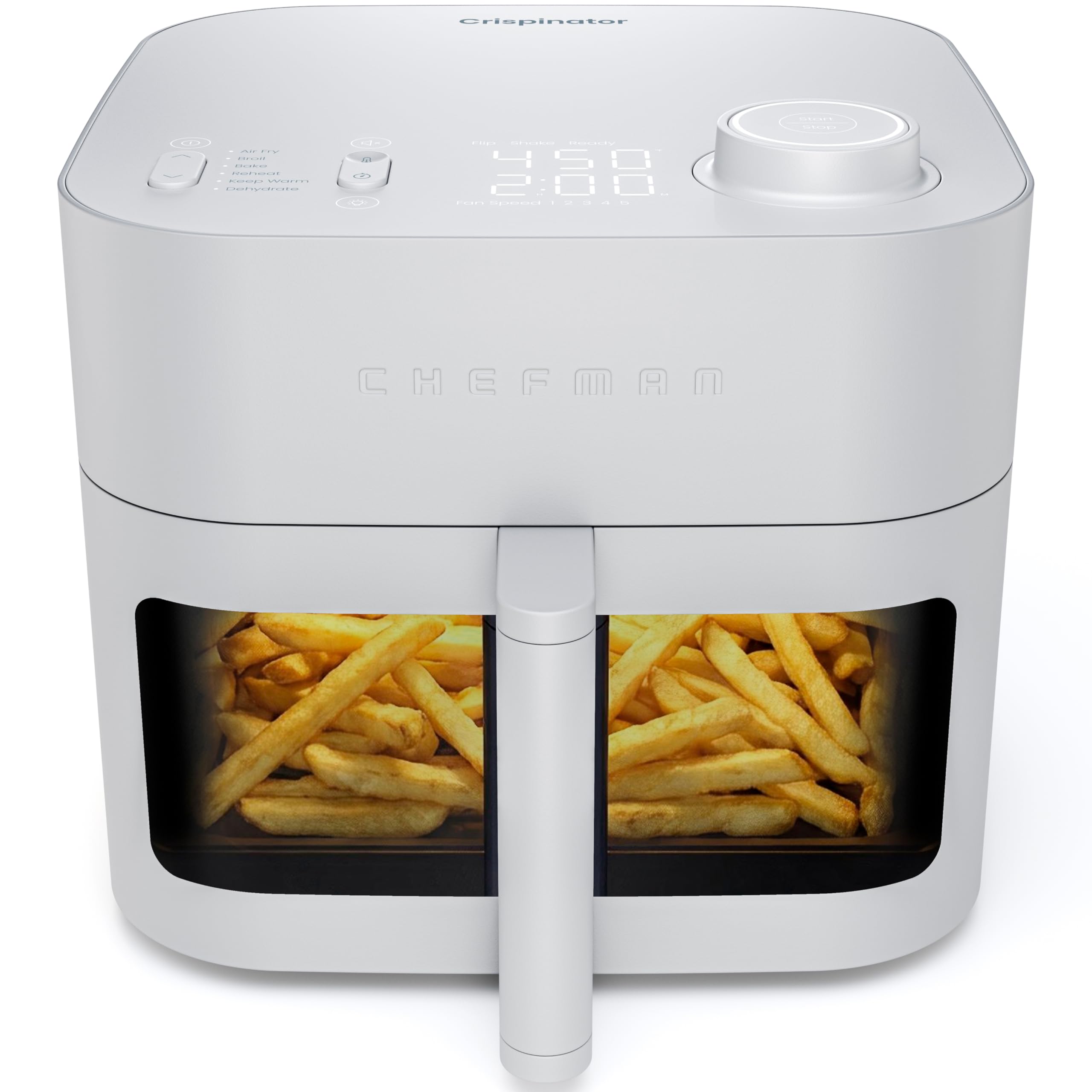 Chefman Crispinator 8 Qt Air Fryer in Concrete
