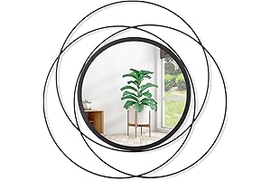 Timeless Charm: Black Circle Mirror Wall Decor for Refined Spaces