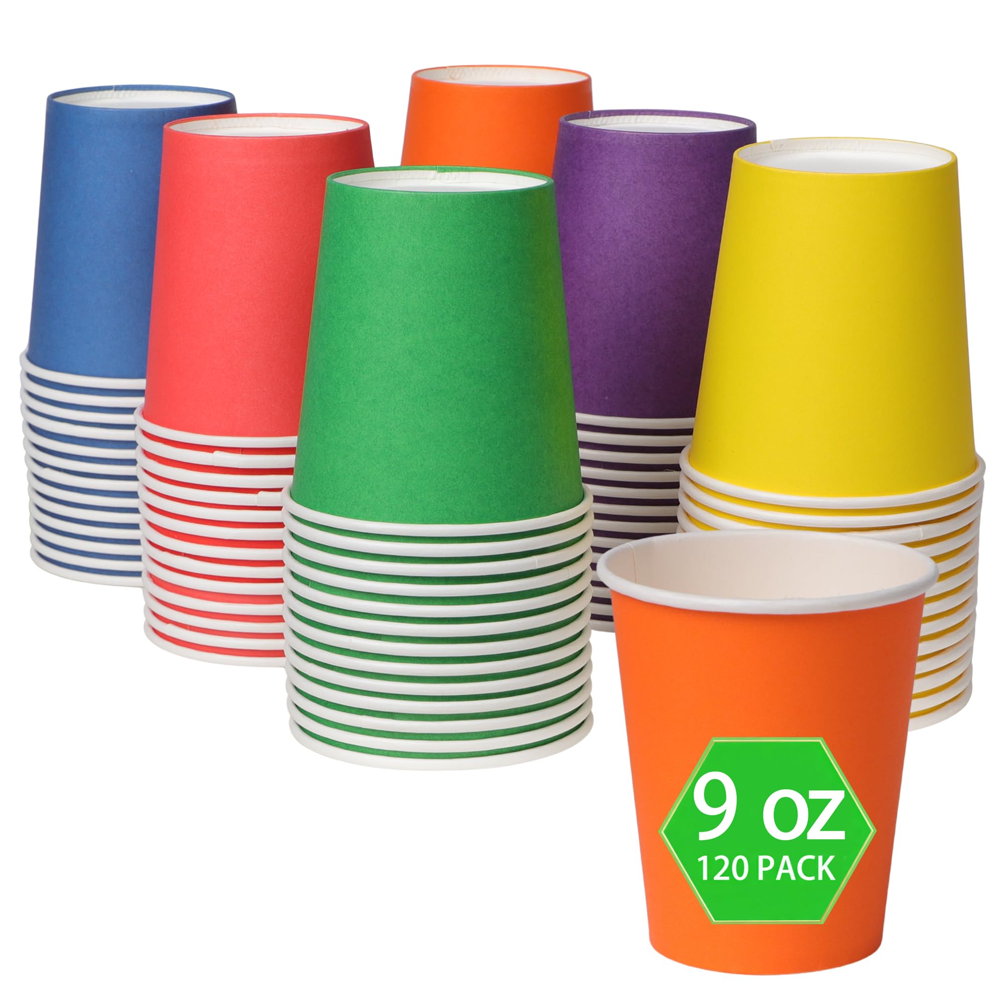 Photo 1 of Sveikie 120-Pack 9 oz Disposable Paper Cups