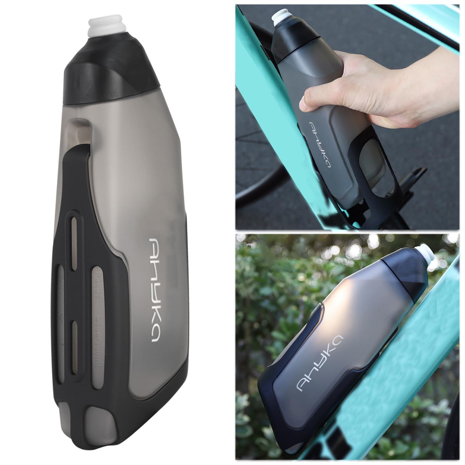 Aerodynamiczny zestaw wsporników na bidon rowerowy, 600 ml, do rowerów szosowych MTB, lekka rama, nawodnienie