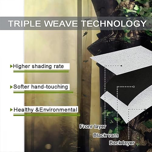 Miniatura 7 de Cortinas opacas góticas, con arco antiguo, bosque brumoso, para ventana, dormitorio, sala de estar, baño, decoración del hogar, 42 x 45 pulgadas de