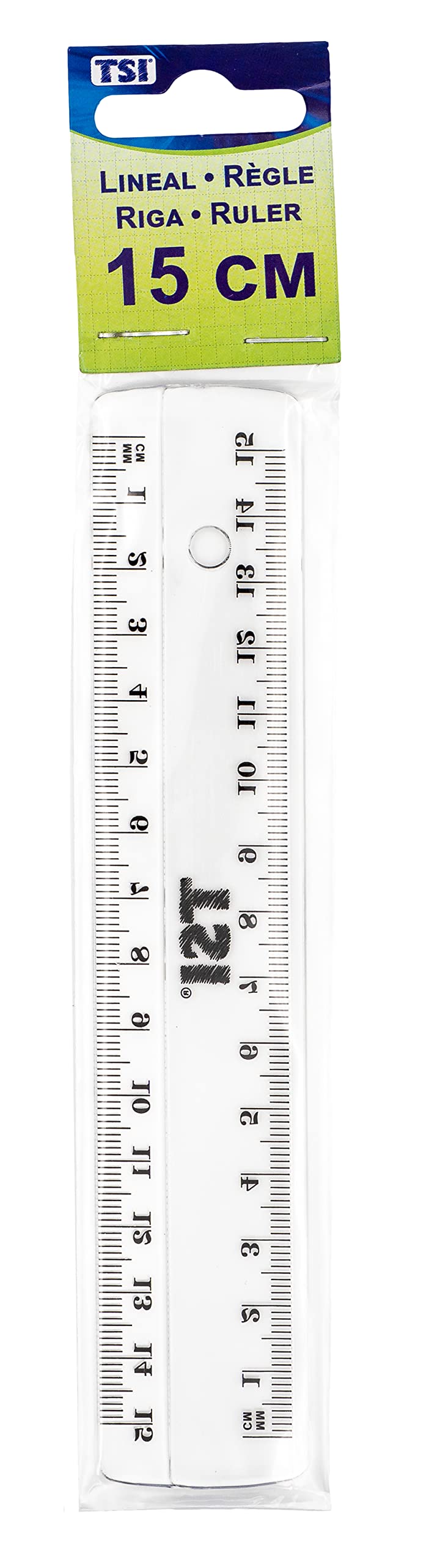 TSI 46015 Regla transparente, 15 cm