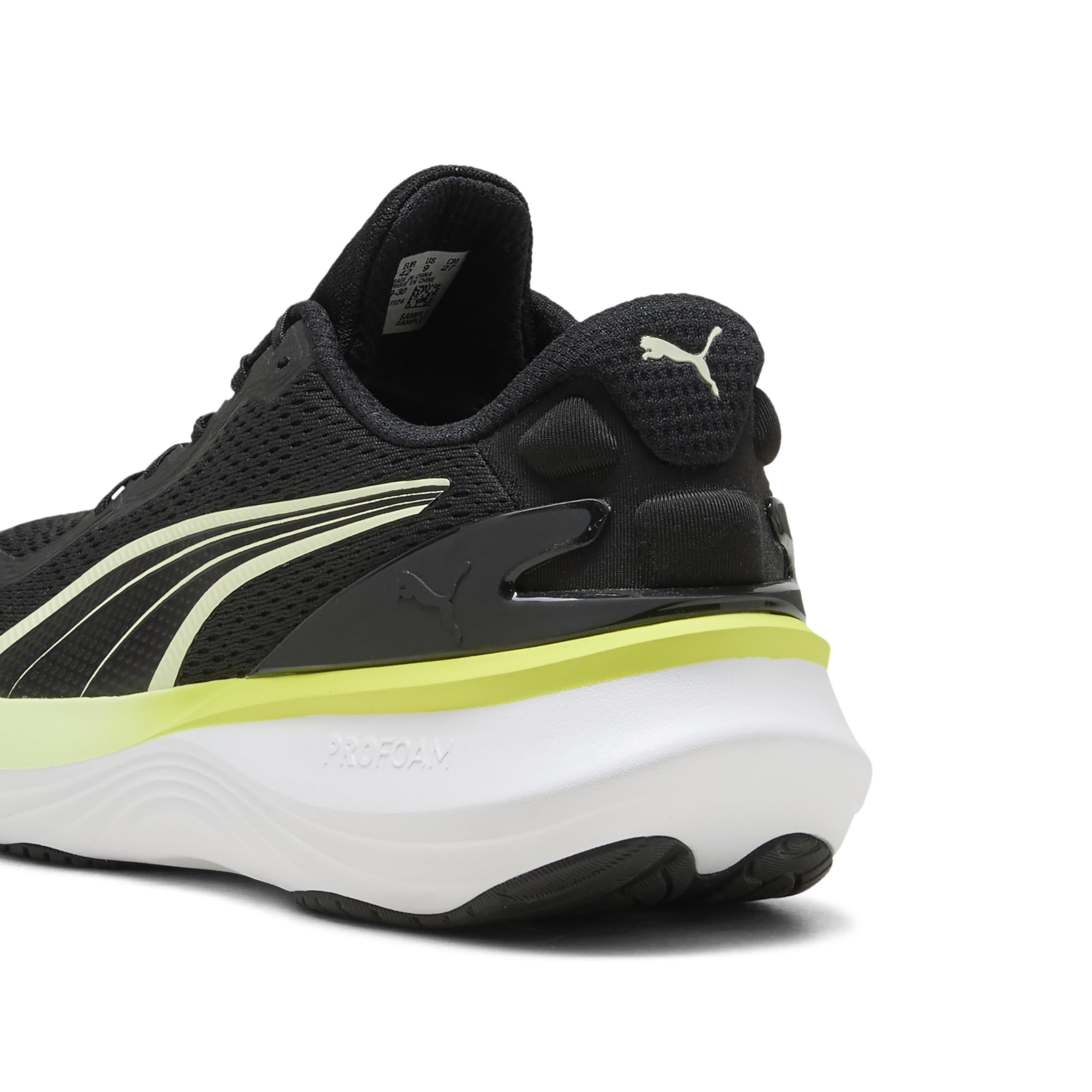 Puma Unisex SCEND PRO 2 Straßen-Laufschuh, Black-Apple Spritz-LUX Lime, 41.5 EU, Puma Black Apple Spritz Lux Lime, 42.5 EU