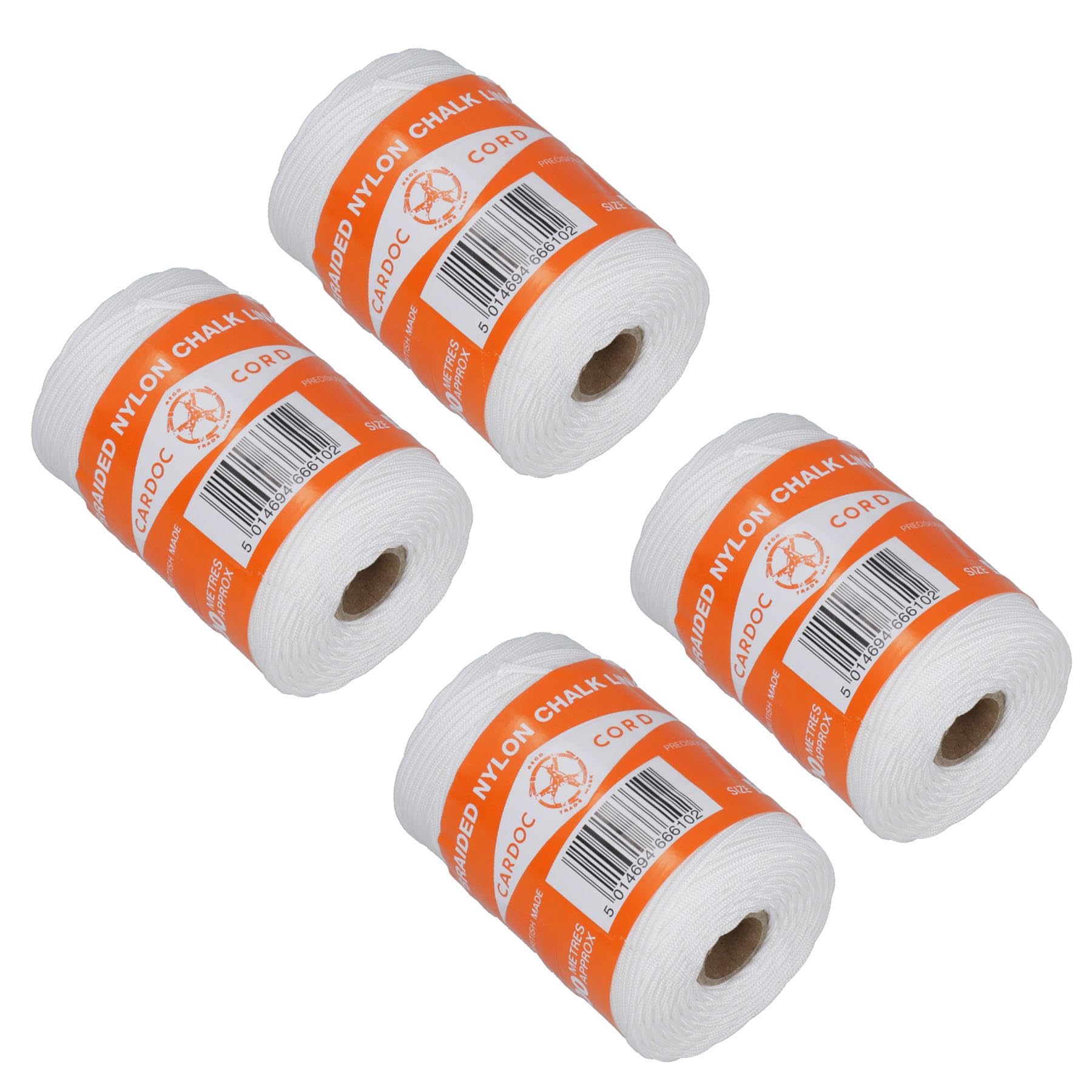 AB Tools Cardoc B Braided Nylon Chalk Line for Brick Block Laying Building 200 Metres