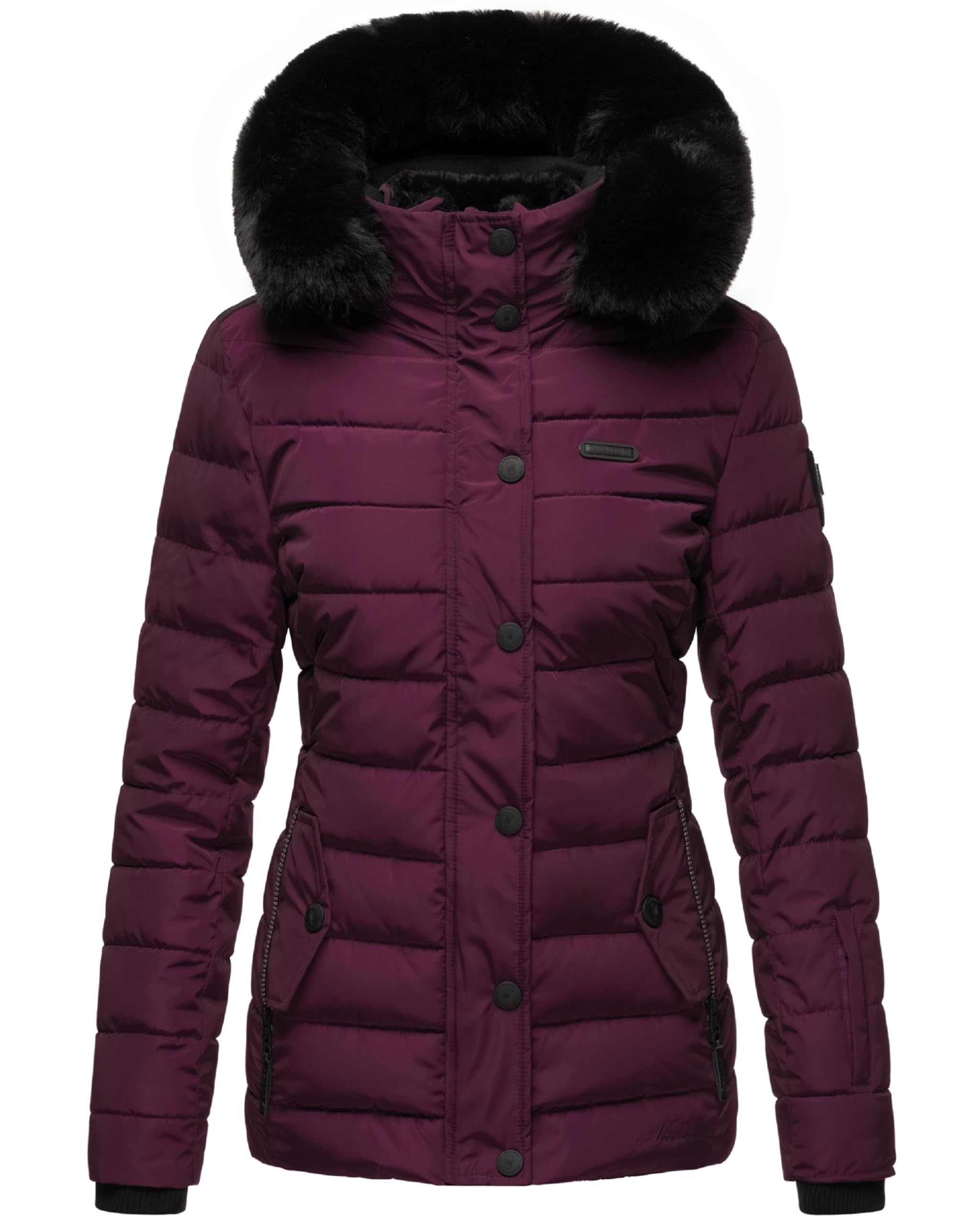 Navahoo Milianaa - Giacca trapuntata invernale da donna, calda, con cappuccio rimovibile, taglie XS-XXL