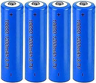 Aa Lithium BatteriesReable Battery 3.7V Batteries Button Top Cells 1200mAh Lithium Ion Battery (Button Top),Flat Top,4 Pcs,Button Top