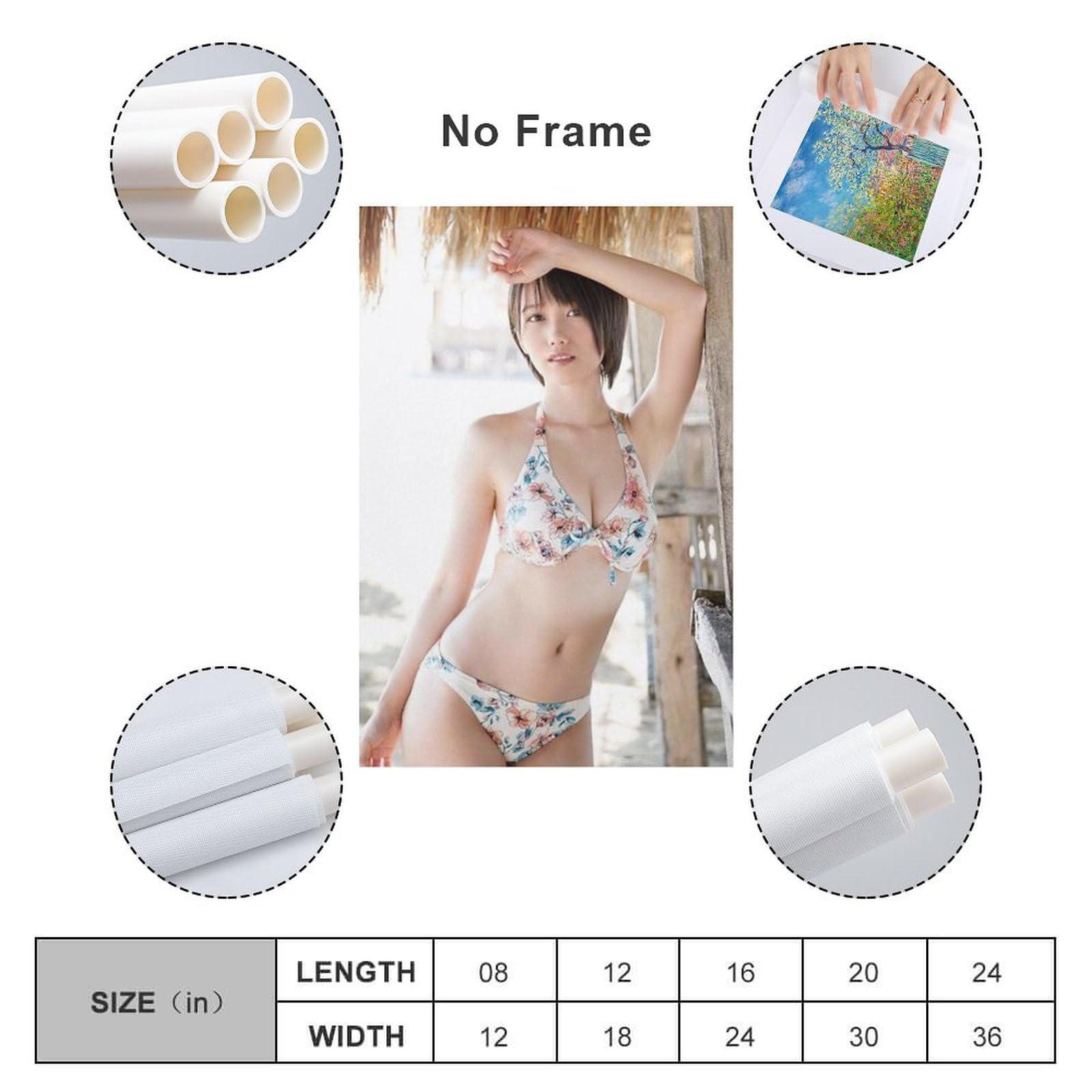 Amazon.co.jp: 本田翼 ほんだ つばさ 女優 ビキニ画像写真 キャンバス