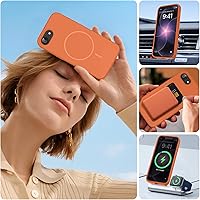 Vista 833 de Miracase Funda diseñada para iPhone 13 Pro Max con protector de pantalla, [forro de microfibra suave antiarañazos], funda protectora de silicona