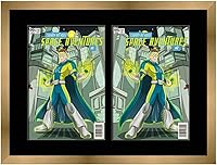 Vista 48 de Marco de cómic negro mate Para cómics publicados entre 1986 y el día actual (marco de madera maciza de cómic de la Edad Dorada), hecho