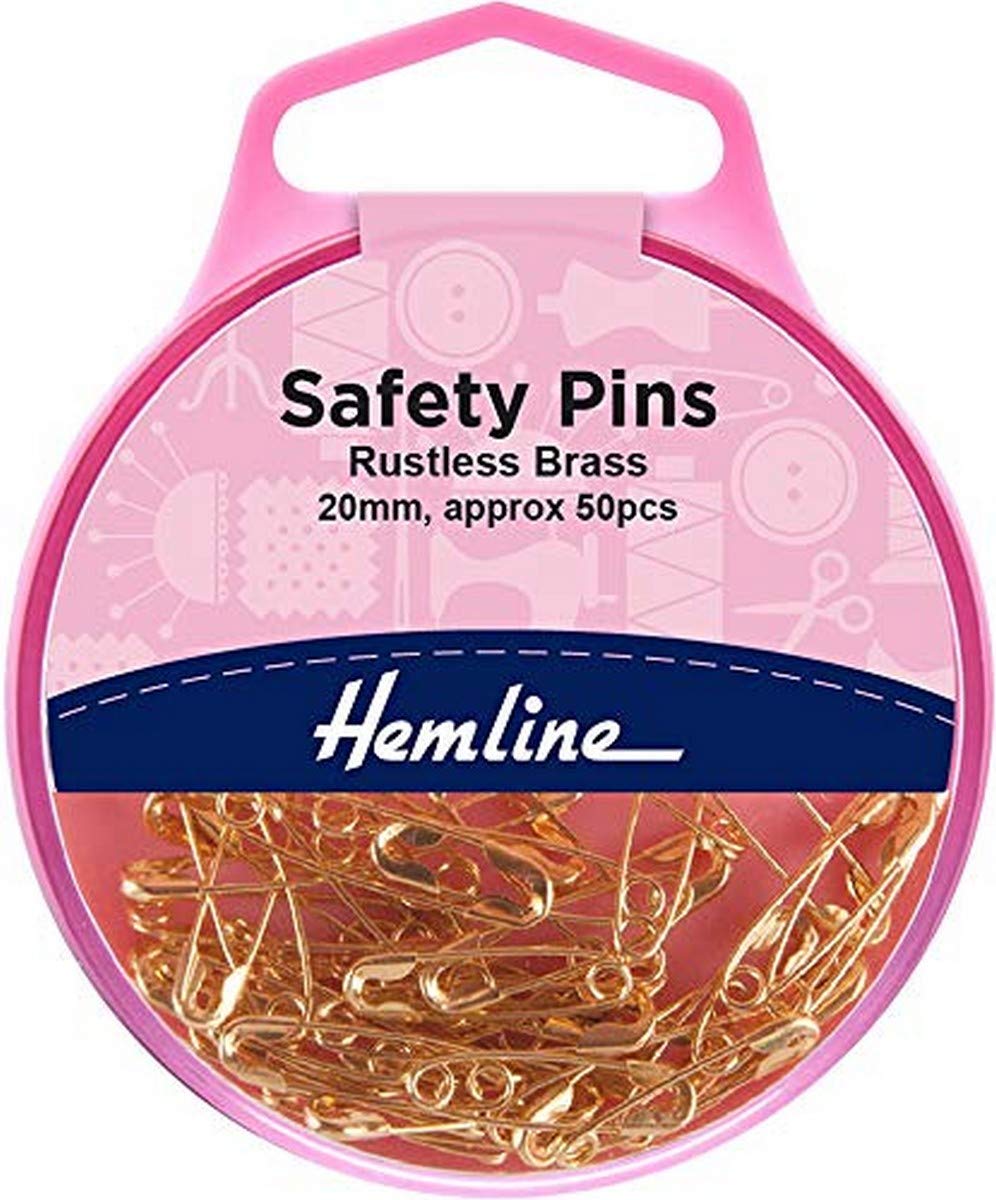 Safety Pins Brass 20mm
