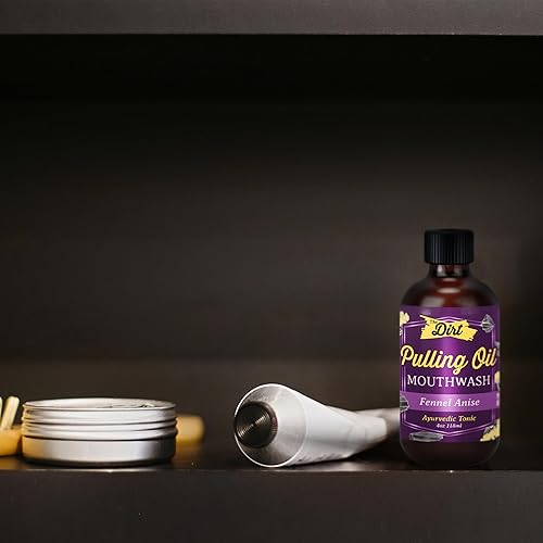 Miniatura 8 de The Dirt Enjuague bucal sin aceite sin gluten, tónico dental con aceites esenciales para el mal aliento, sin OMG (anís de hinojo, 4 onzas)