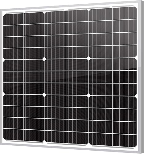 Miniatura 1 de Newpowa Panel solar 9BB 60W (Watt), módulo fotovoltaico monocristalino de alta eficiencia de 24 V diseñado para sistema fuera de la red de 24 V,