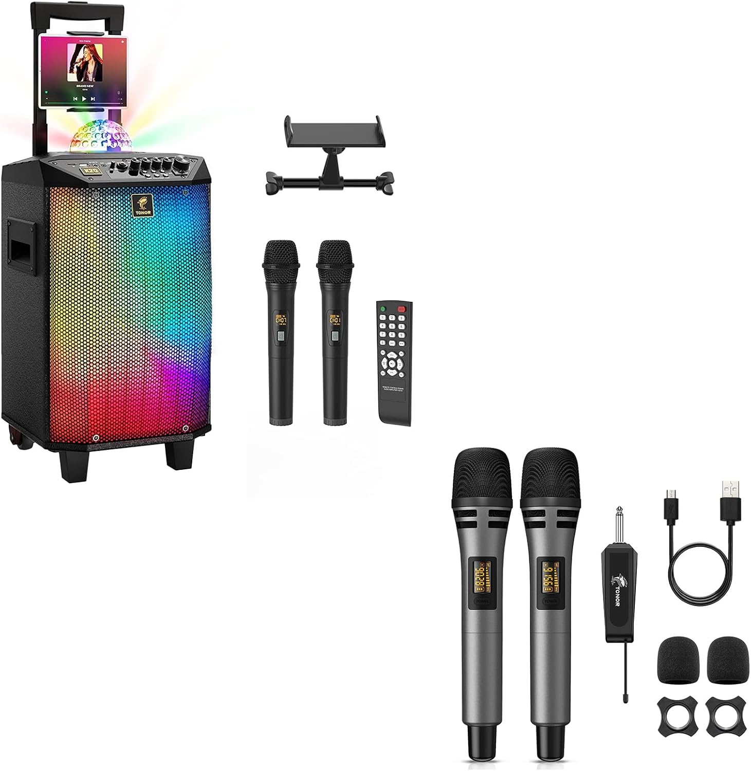 TONOR Wireless Karaoke Machine for Adults K20, Bundle with