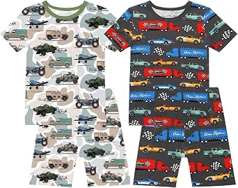 babee Reshinee Bamboo Viscose Toddler Pajamas 12-18M Boys Girls Kids Cool Short Summer Snug fit Pjs Set