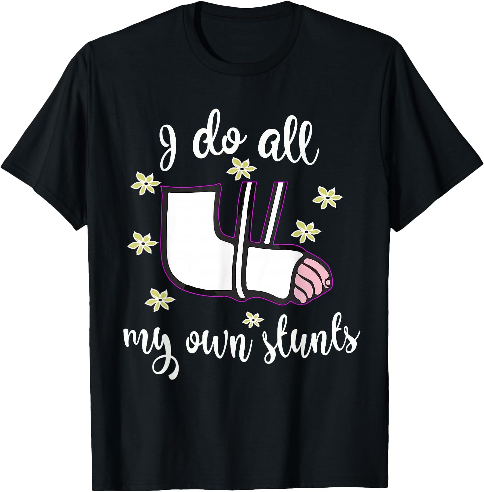 Funny Girls Broken Arm Stunts Girl Signable Gift T-Shirt