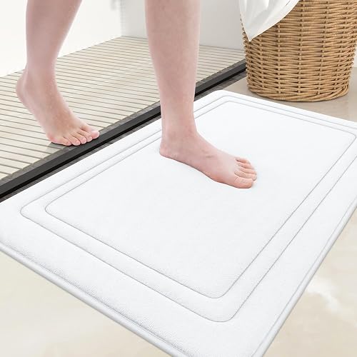 Grandaily Memory Foam Bath Mat Rug 24x16, Ultra Soft, Non-Slip