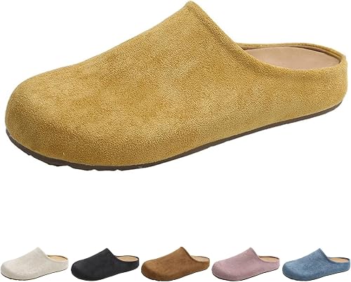 Classic Suede Comfort Clogs Casual Mules House Shoes for Wom