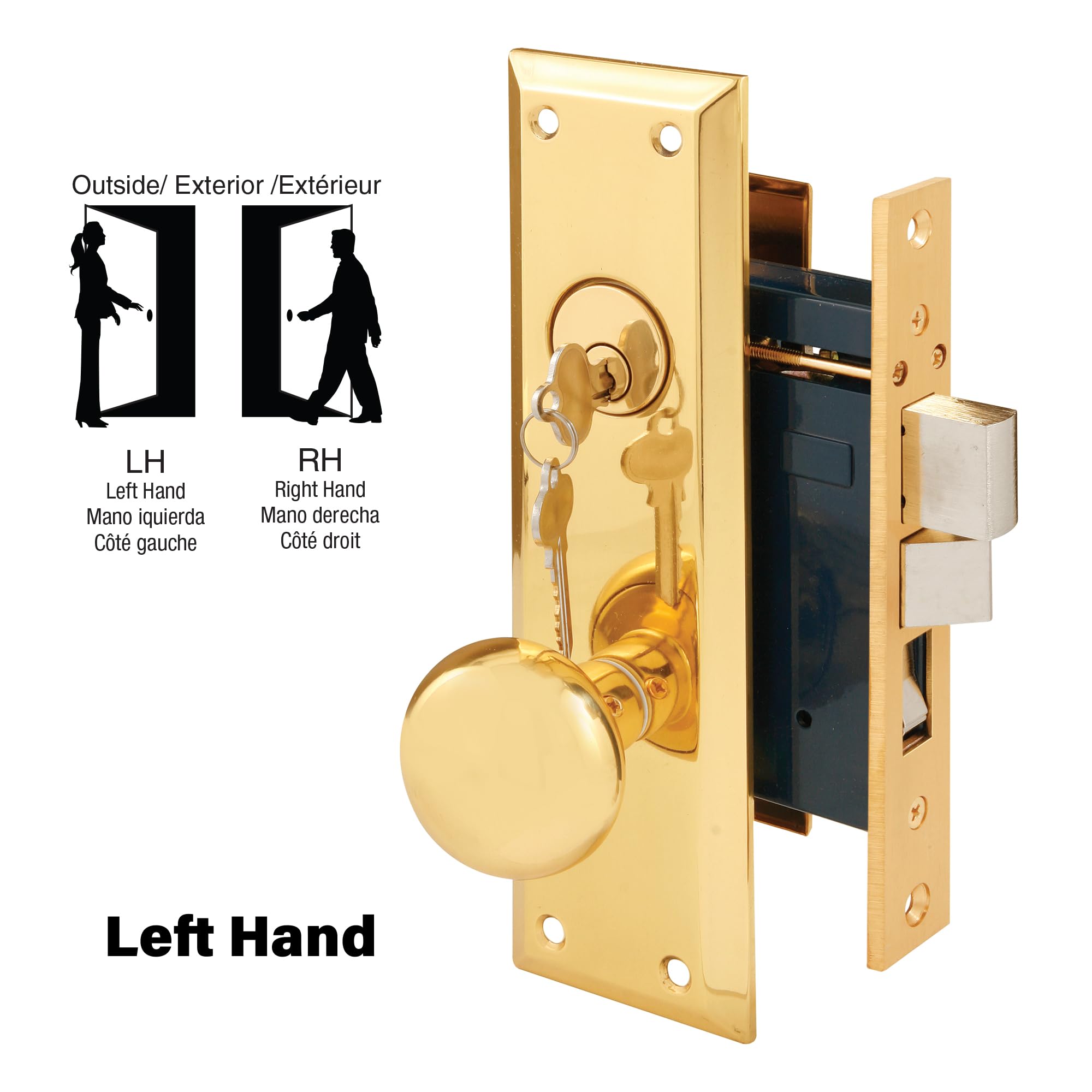 Prime-Line SE 26000 Diecast Single Cylinder Entry Door Mortise