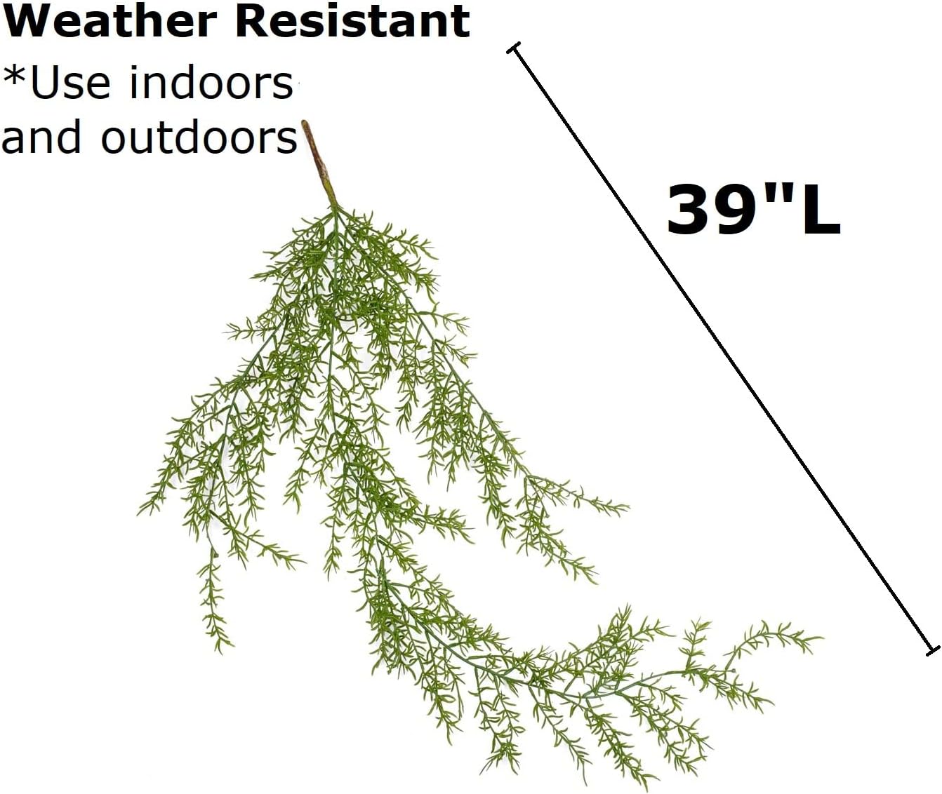 Factory Direct Craft Weather Resistant Cascading Artificial Springeri Vine for Flower Arrangements and Displays