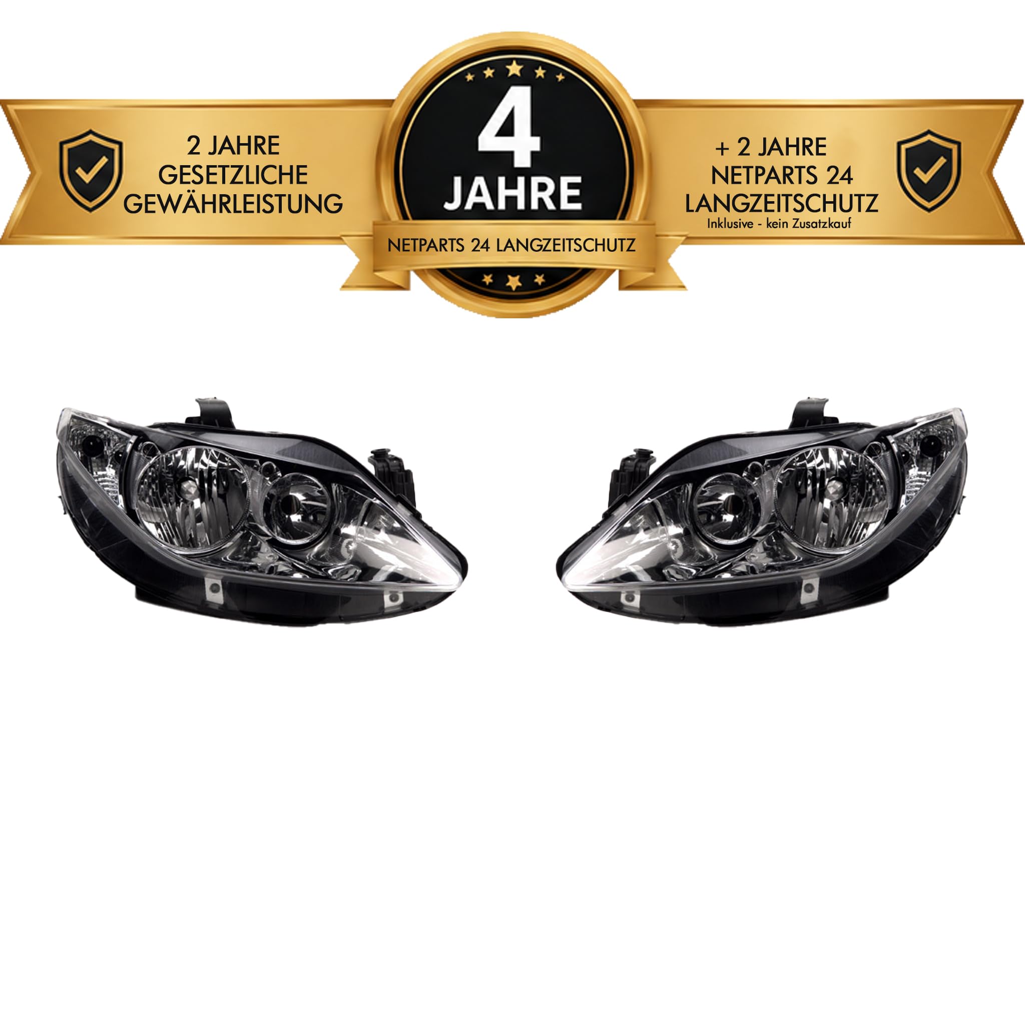Johns, Scheinwerfer passend für Seat Ibiza 6J 08-12 Set Links Rechts + Langzeitschutz