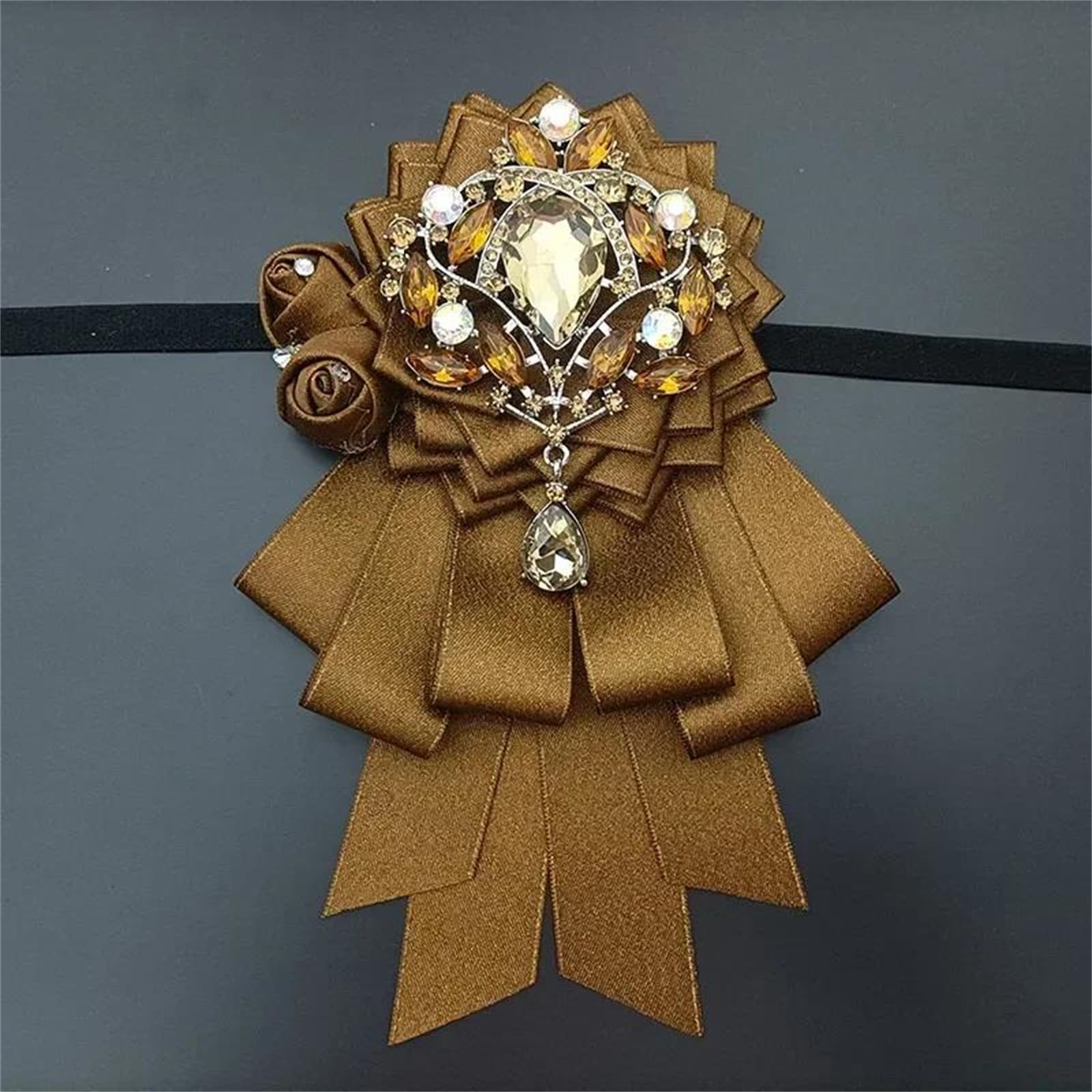 HLTYGWX Damen Herren Retro Business Fliege Handgefertigtes französisches Hemd Band Brosche Kragen Blume für Bankett Hochzeitsanzug
