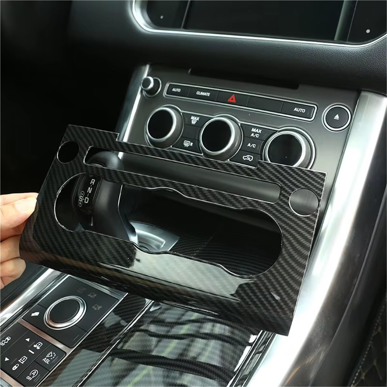 Rivestimento Centrale Compatibile Con Land Per Rover Per Range Per Rover Sport 2014-2017 Car Center Console AC Pannello Di Copertura Trim Adesivi Accessori Telaio