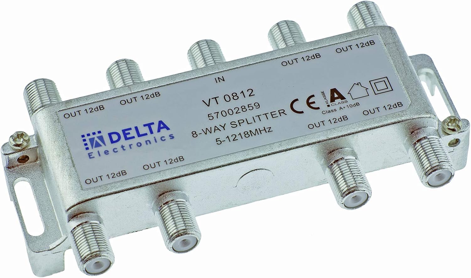 Répartiteur Câble TV 3 Voies - Splitter Large Bande 5-2250 MHz Pour Antenne TV, Satellite, Câble - Boîtier Métallique, F-connecteurs