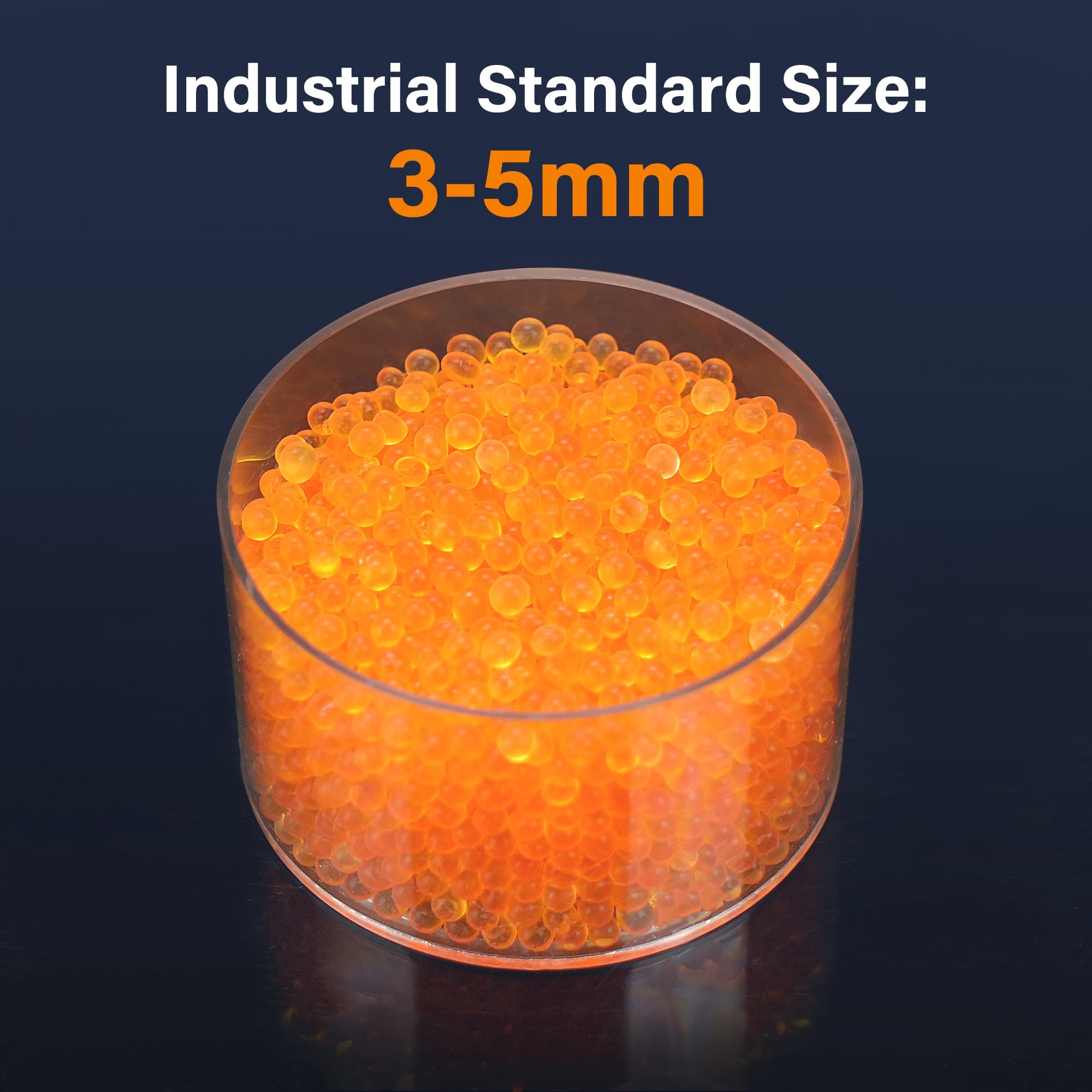 5.5 LBS) "Dry & Dry" Premium Orange Indicating Silica Gel Desiccant B