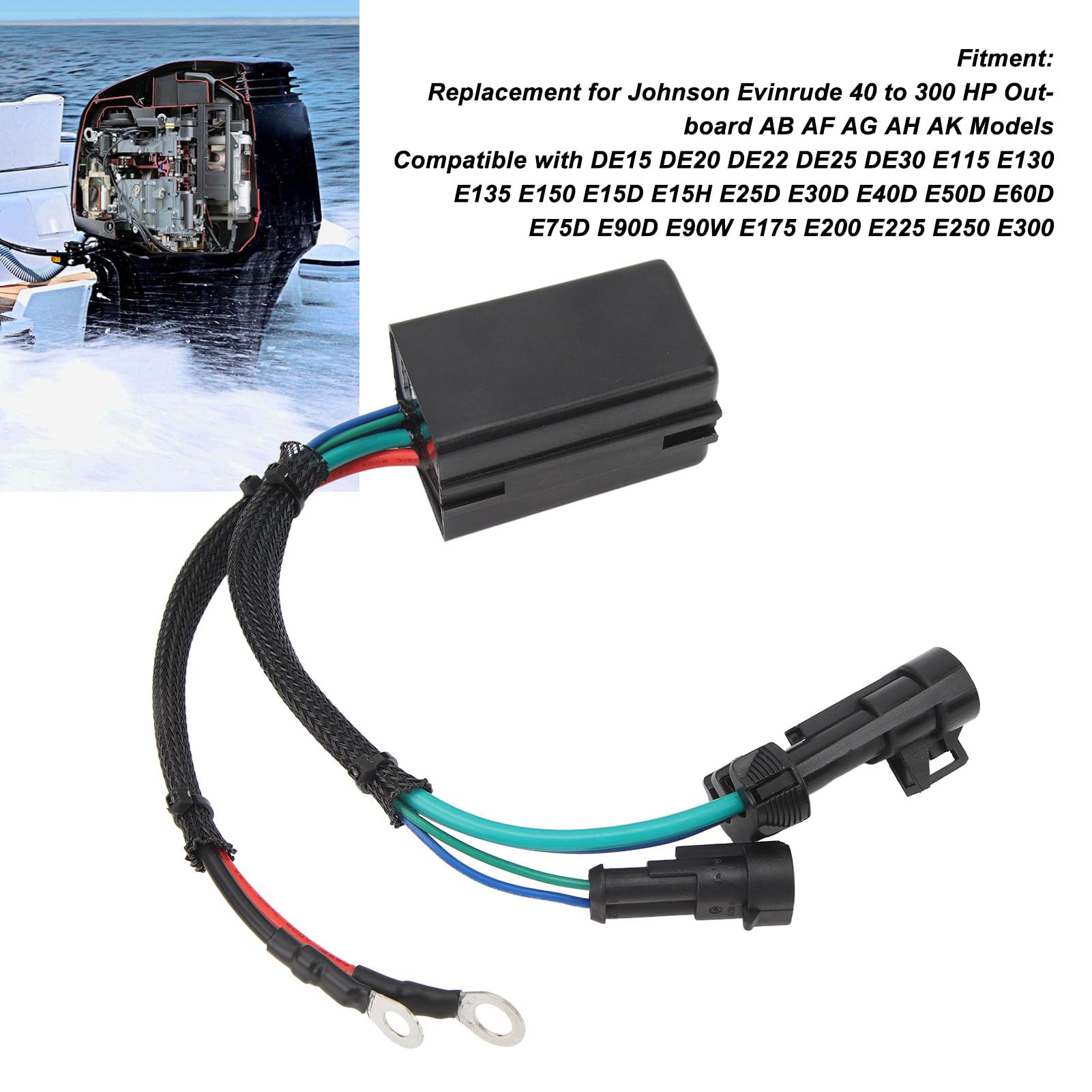 Interruttore relè Elettrico, Relè Trim Inclinabile 12V 586767 Sostituzione per Fuoribordo Evinrude 40 a 300 CV