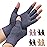 DRNAIETY 2-Pair Arthritis Compression Gloves- for Hand Arthritis, Carpal Tunnel Pain, Rheumatoid Arthritis, RSI, Fingerless, Anti-Slip, Breathable Gloves for Men & Women, Typing, Daily Use(M Blue)