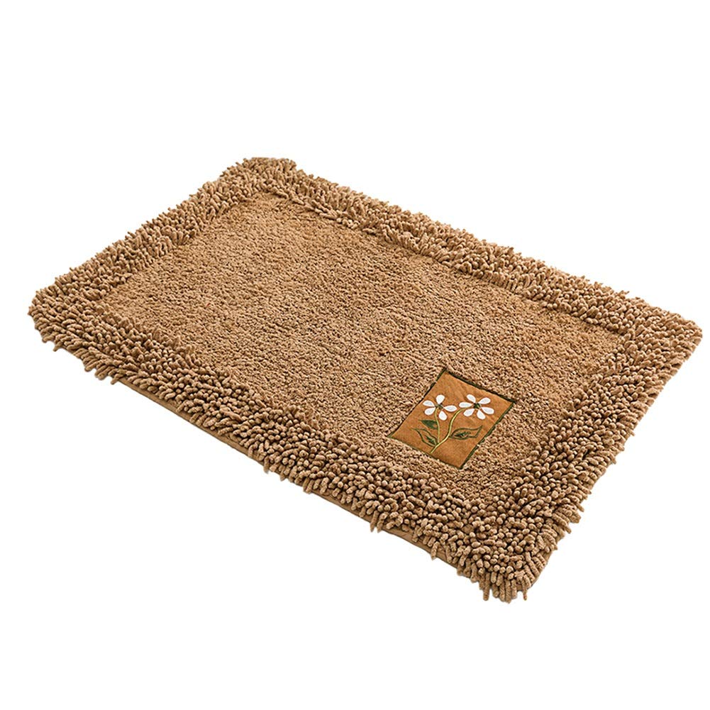 Tapis de douche antidérapant en bambou et diatomite rectangulaire 15 mm