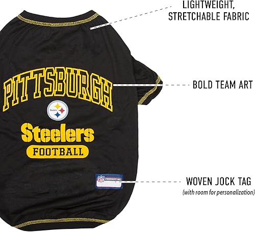 Vista 108 de Camisa de la NFL para mascota, para perros y gatos, duradera, 5 tamaños disponibles en 32 equipos de la NFL, camisetas de la NFL para mascotas